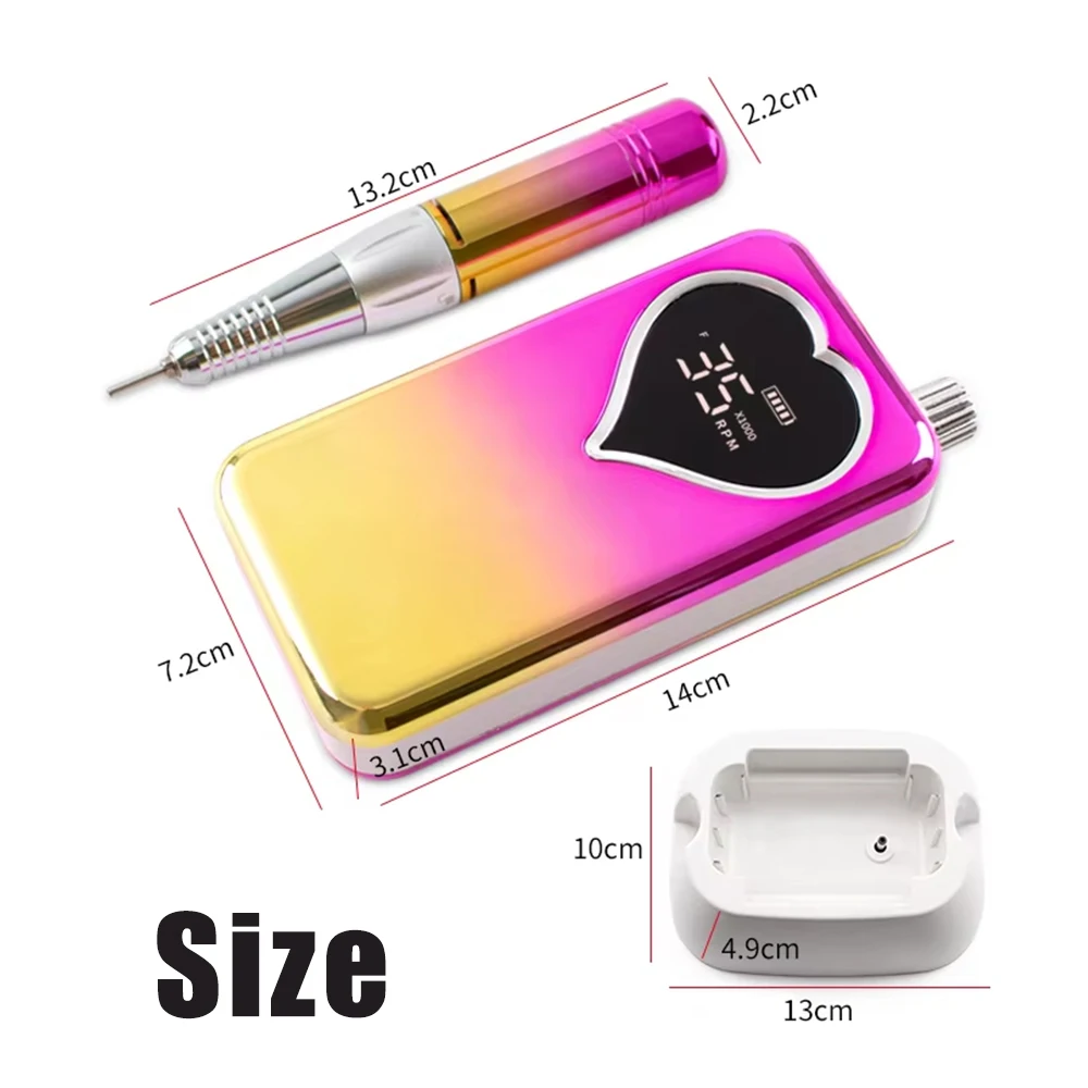 حار بيع قوة قوية الكهربائية مسمار الحفر مانيكير 35000 دورة في الدقيقة الاكريليك مانيكير E ملف جودة عالية #5