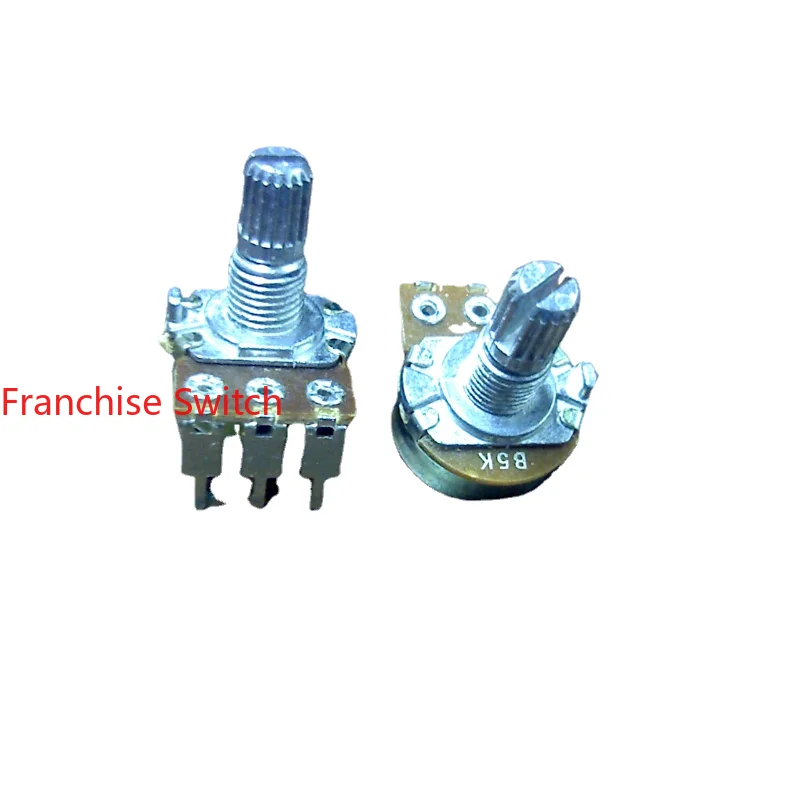 10PCS WL148 WH171 Single Chain Potentiometer Corner Vertical 5K 15 Axis Spline Pin 