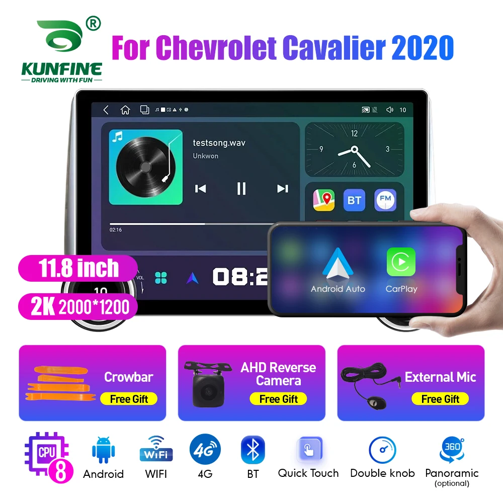 

11.8 Inch 2K Double Knobs 2 Din Car Radio For Honda Cavalier 2020 Car Radio DVD Multimedia Video Player Android Auto Carplay