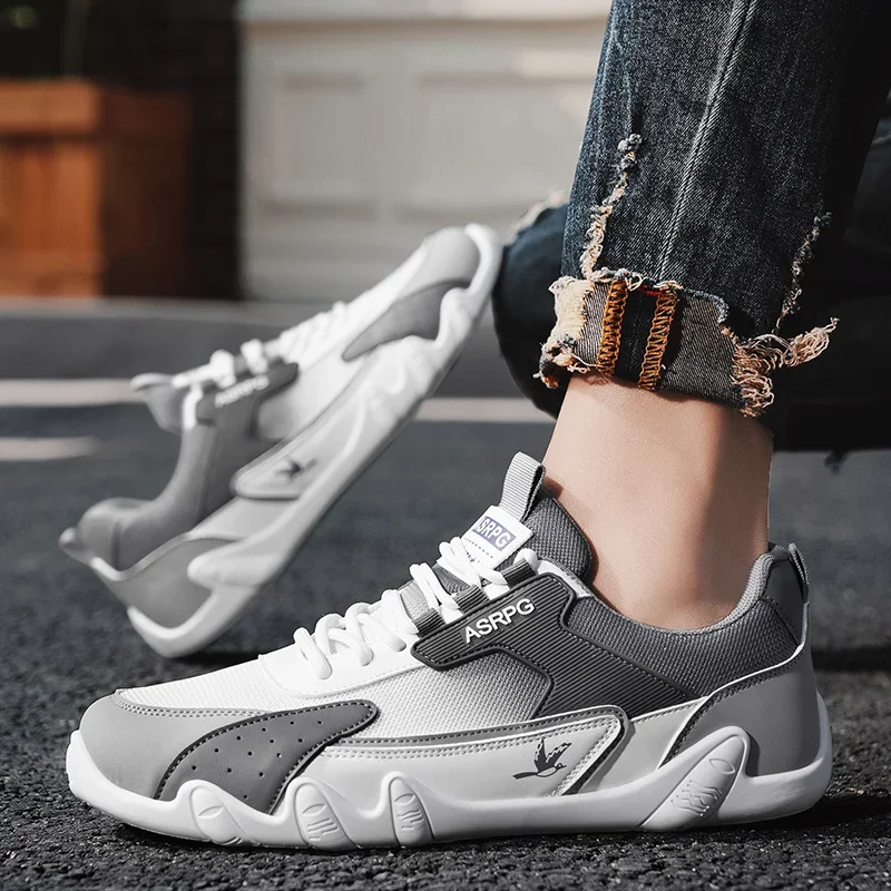 

Мужская повседневная спортивная обувь с схемой градиентного цвета, плоский каблук, низкий верх, легкая и дышащая сетка, повседневная обувь большого размера