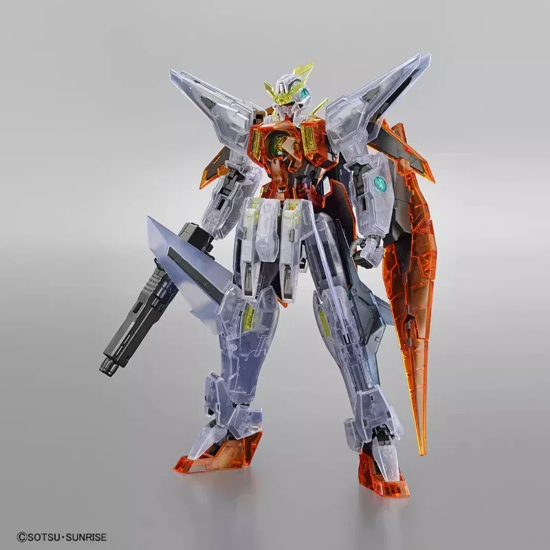 Bandai Original GUNDAM Anime MG THE GUNDAM BASE LIMITED GUNDAM KYRIOS (CLEAR COLOR) Action Figure Toys Model Gifts for Children