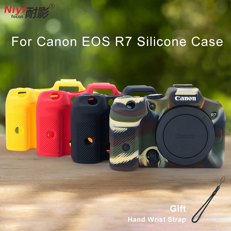 NEW High Quality Antiskid Silicone Skin Case Protective Cover Mirrorless Camera Bag For Canon EOS R7 Protect Shell