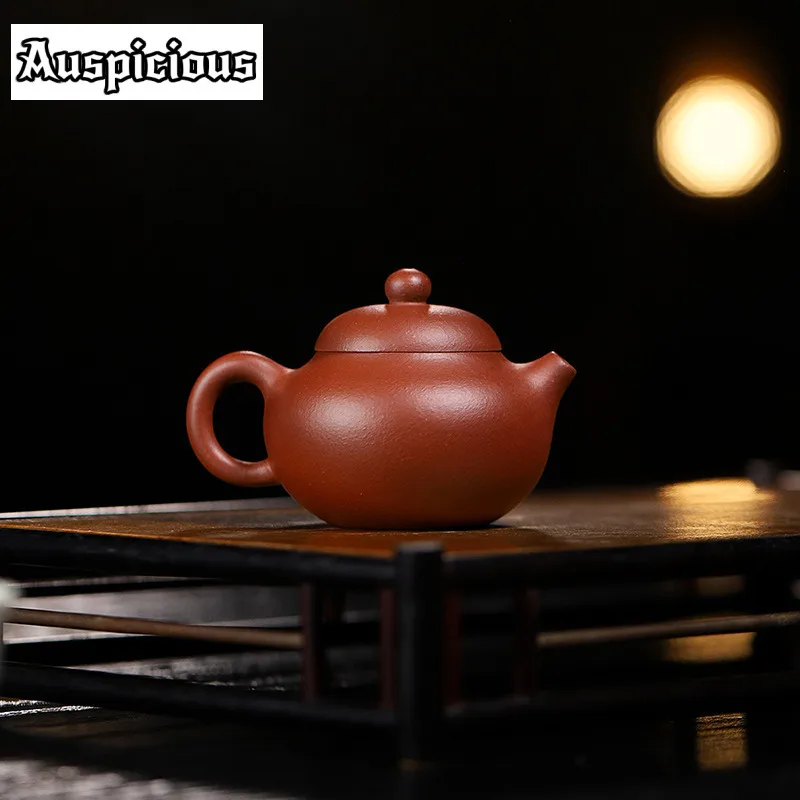 

125ml Handmade Yixing Purple Clay Teapots Handmade Wendan Pot Raw Ore Dicaoqing Mud Tea Infuser Kettle With Infuser Zisha Teaset