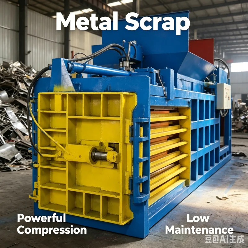 Bale Finished Product Fully Automatic Horizontal Baler Greatly Lower Ocean Freight For Bulk Recyclable Waste Export Business