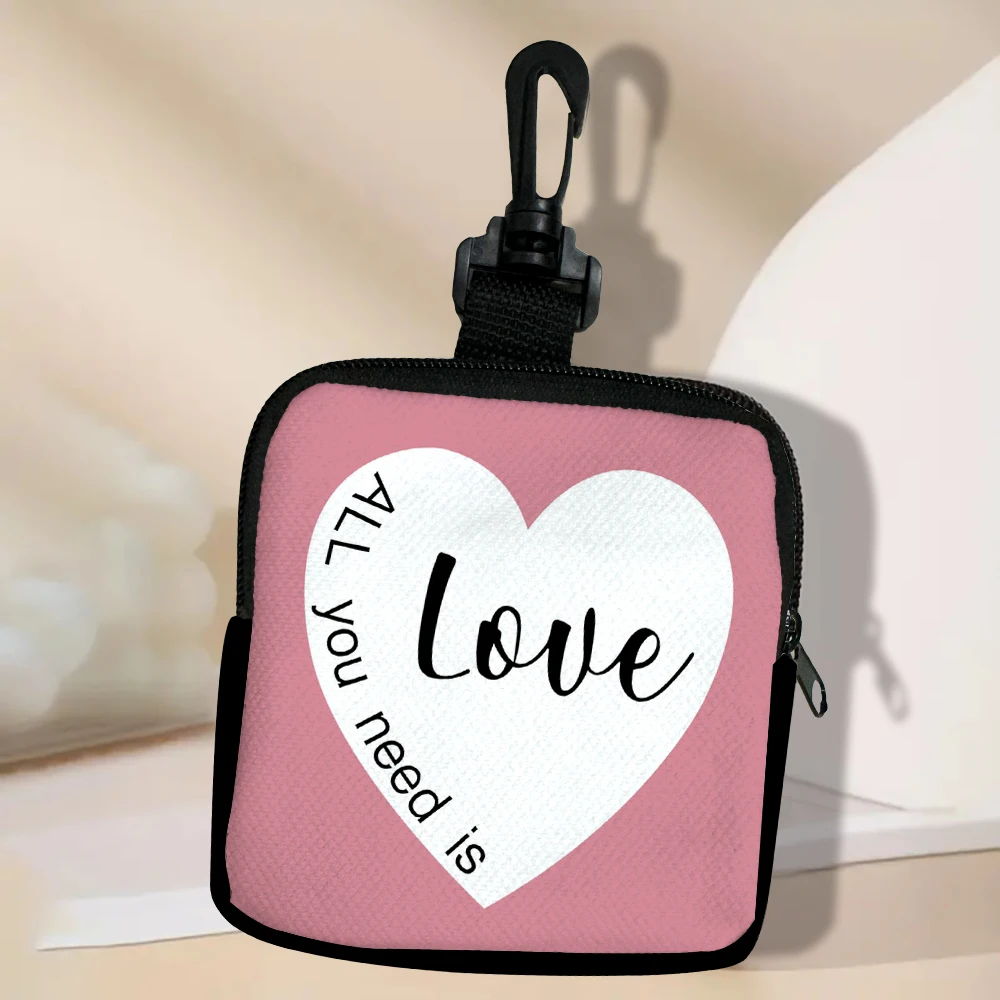 

Love New Simple Coin Wallet Zipper Mini Wallet Portable Wallet Card Holder Short Wallet For Women And Men 7.2