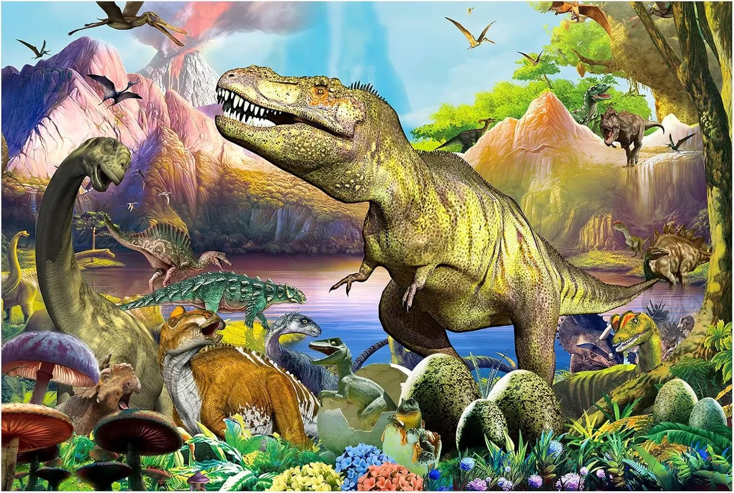 

Jigsaw Puzzles for Adults 1000/500/2000pcs Dinosaur Group Puzzles for Gameroom Bedroom Home Decor Birthday Party Gift