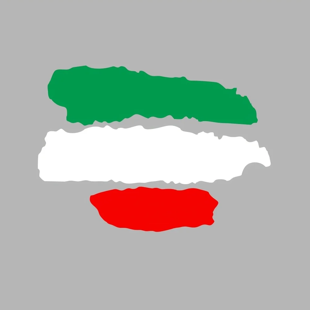 

Итальянская трехцветная наклейка с узором, подходит для окон, дверей, капотов, мотоциклов, шлемов, холодильников, водонепроницаемая.