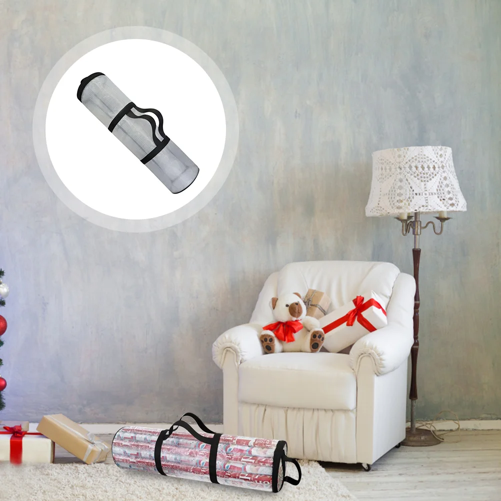 Bolsa de almacenamiento de regalo, embalaje navideño, estante para envolver papel, bolsa, contenedores cilíndricos de embalaje de Pvc
