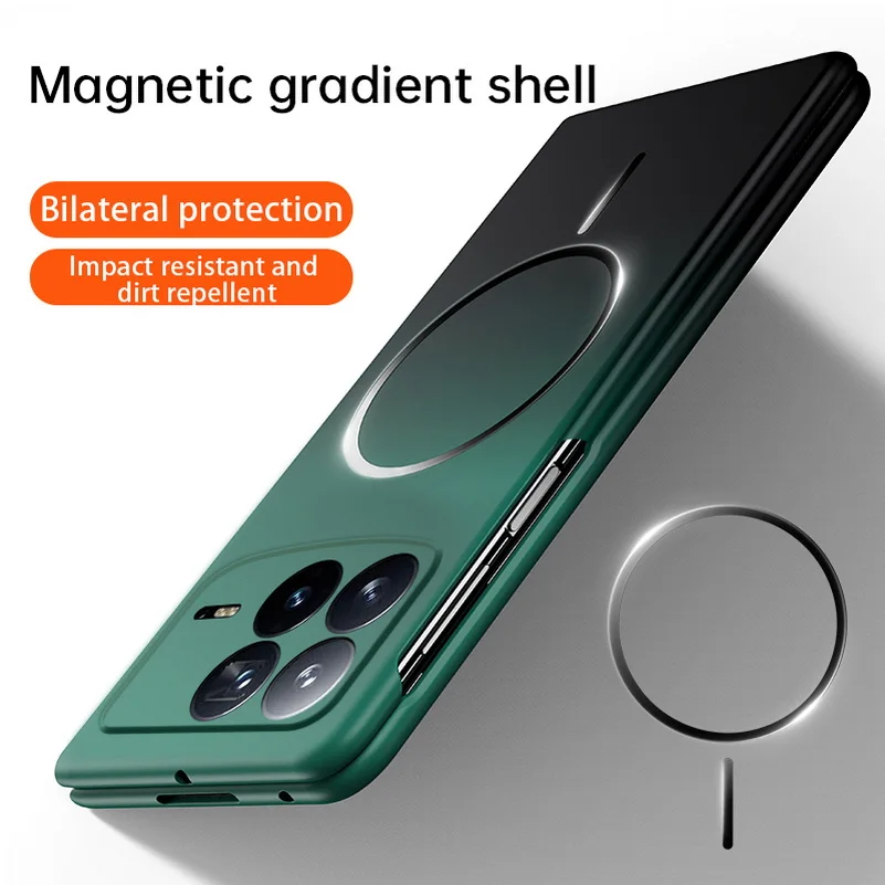 

Нежный и приятный для кожи прочный магнитный чехол для телефона с градиентом для Xiaomi Fold 4 Mix Fold 3 для Magsafe Slim Protect Cover