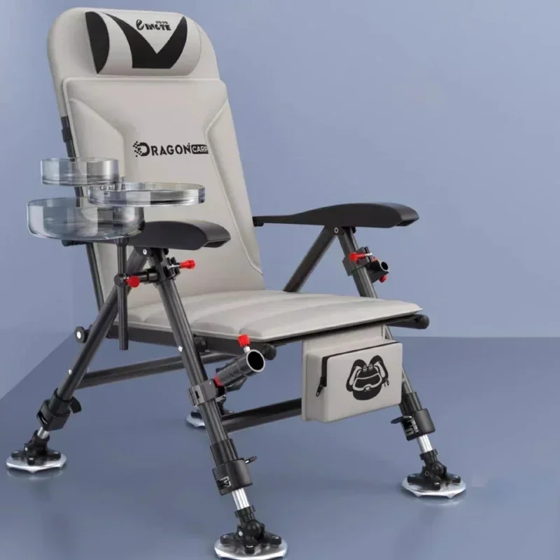 كرسي صيد محمول قابل للطي للسفر متعدد الوظائف طاولة مستلق ومقعد صيد 2024 نموذج جديد معدات الشاطئ