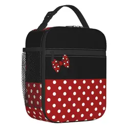 Custom Diy Cute Cartoon Minnie Character Lunch Bag Men Women Cooler Thermal Insulated Lunch Box for Kids School Children