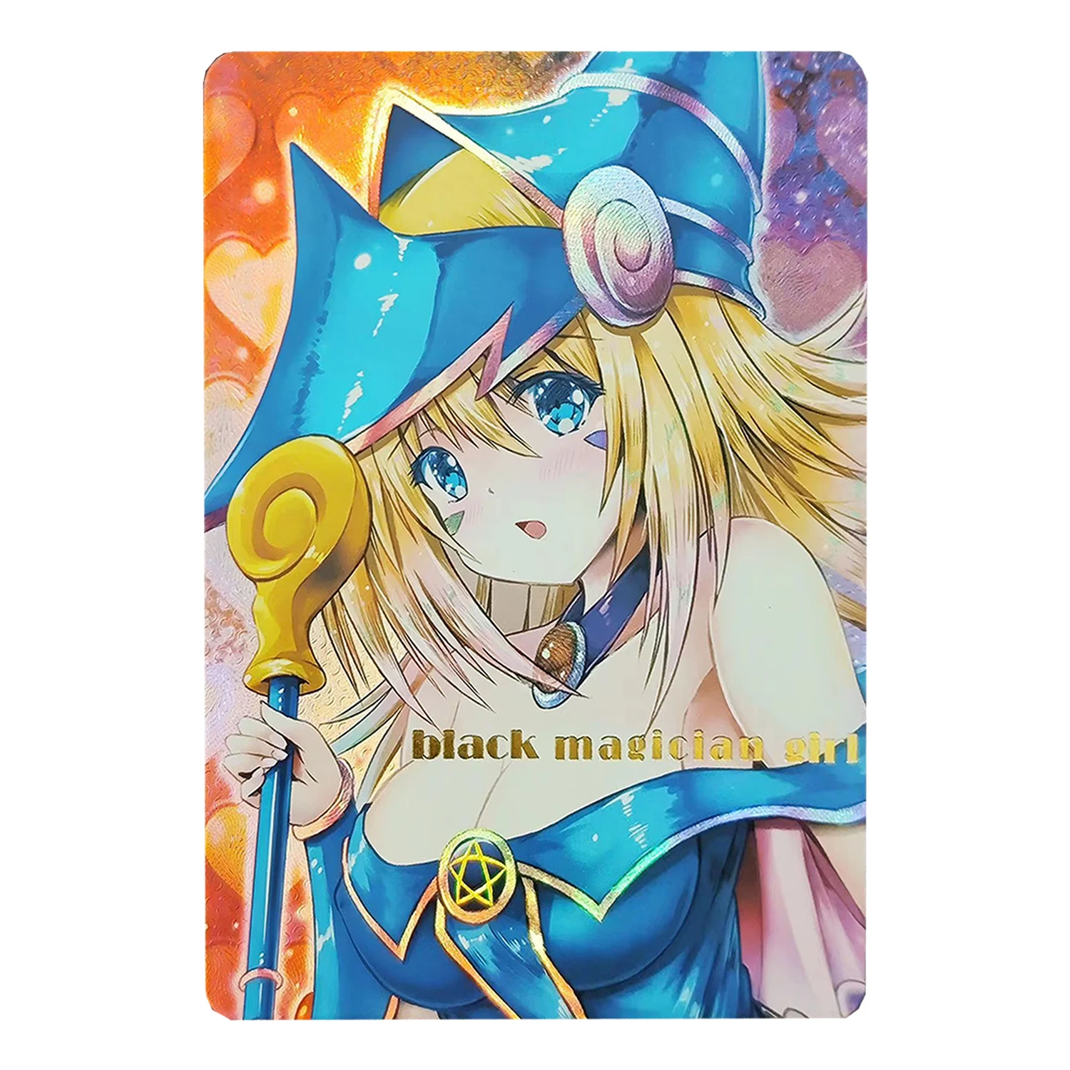 63X88Mm Diy Self Made 6Pcs/set Yu-Gi-Oh! Ddm Black Magician Girl Collection Card Refraction Color Flash Card Gift Toys