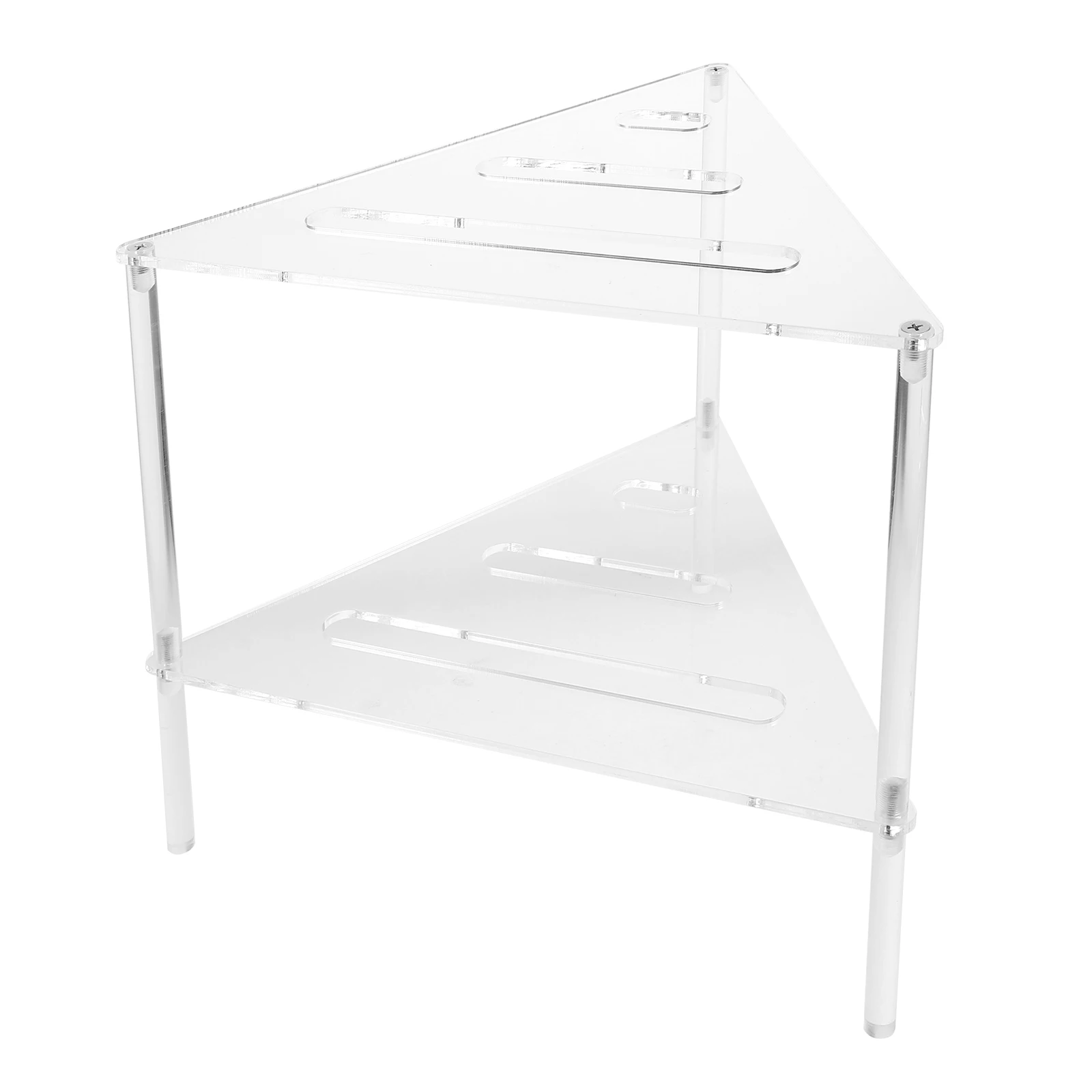 

Heavy Duty Acrylic Triangle Stand Storage Organizer Rack For Bathroom Wall Plant Flower Pot Holder Drainage Bathtub Corner Rack