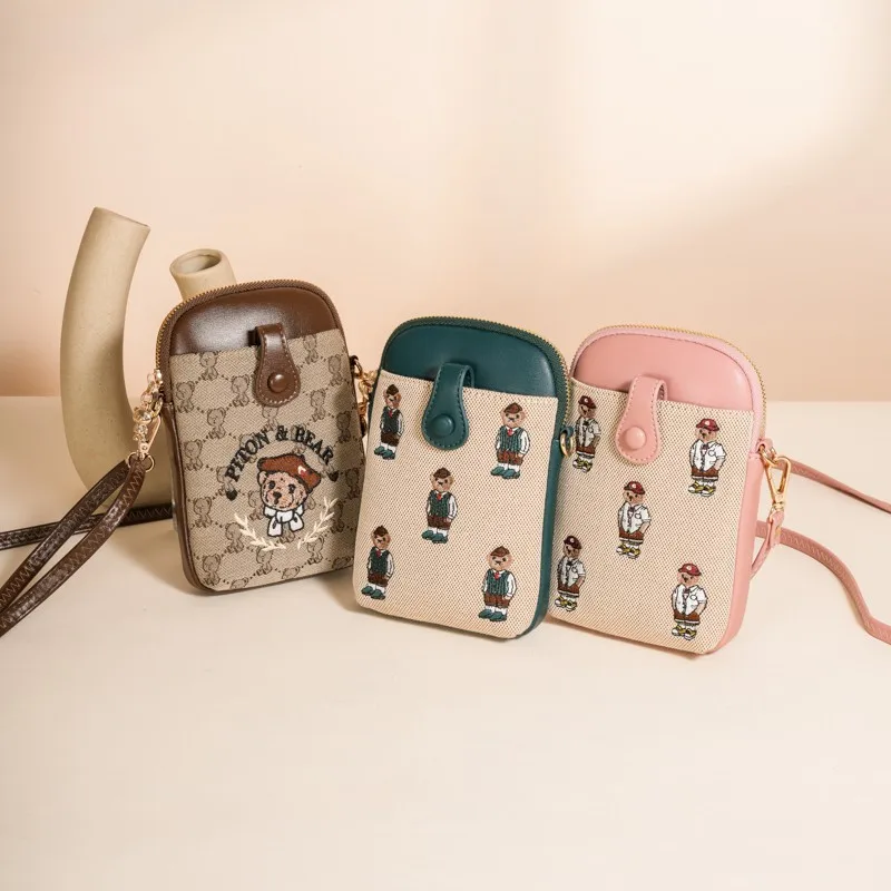 

2025 New Women's Cartoon Classic Bag - Trendy Temperament, Phone Pouch, Shoulder/Crossbody for Daily Matching