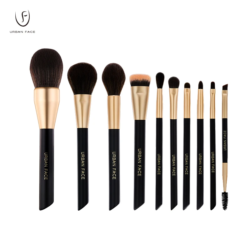 Makeup Brushes Urban Face Premium Natural /Synthetic Foundation Powder Concealers Eye Shadows Makeup 4-12 Pcs Brush Set