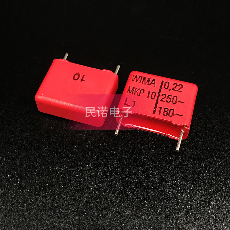 

5/10/50 шт. немецкий пленочный конденсатор WIMA MKP10 250 В 0,22 мкФ 250 В 224 220NF шаг 15 мм аудио пассивный конденсатор электроника