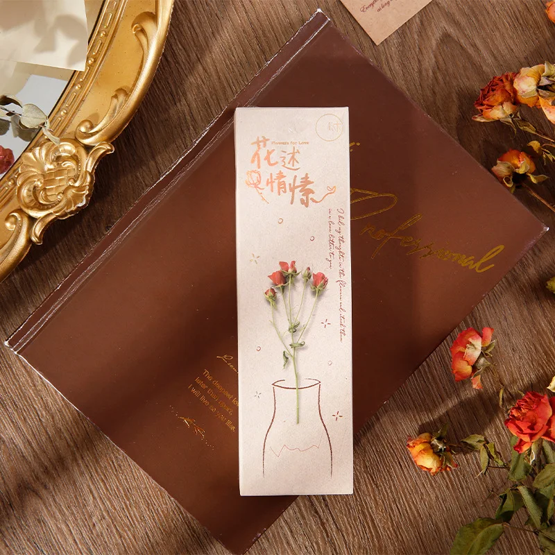 30pcs/1lot bookmark Flower bouquet bookmarks message Cards bookmark for books/Share/book markers/stationery