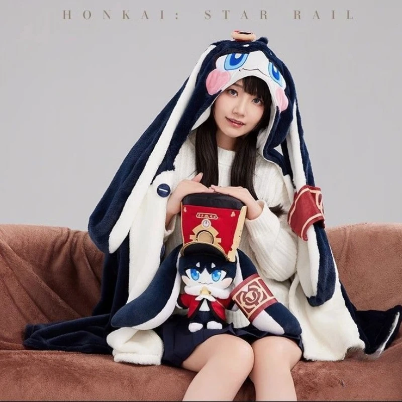 

Honkai Star Rail Pardofelis Reverist Calico Anime Peripheral Shawl Blanket Home And Office Napping Cloak Birthday Surprise Gifts