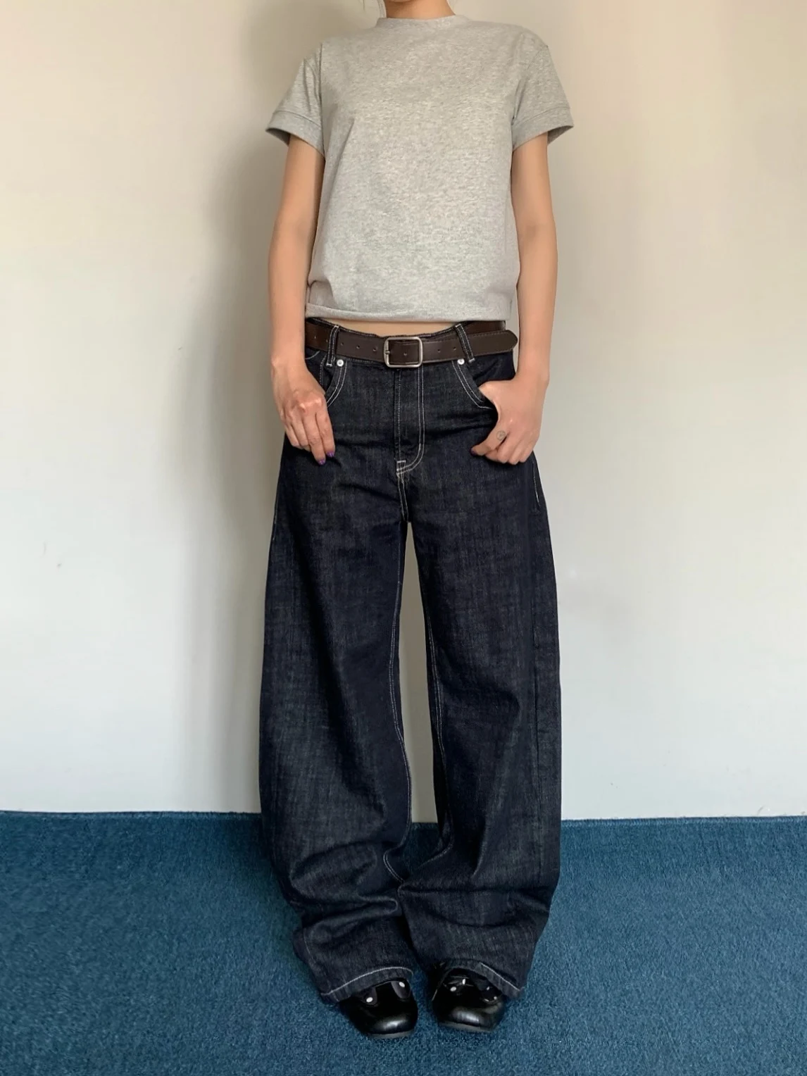 

Ретро-джинсы в американском стиле, женские, свободные, широкие, повседневные, универсальные, длинные брюки, хлопковые джинсы с высокой талией