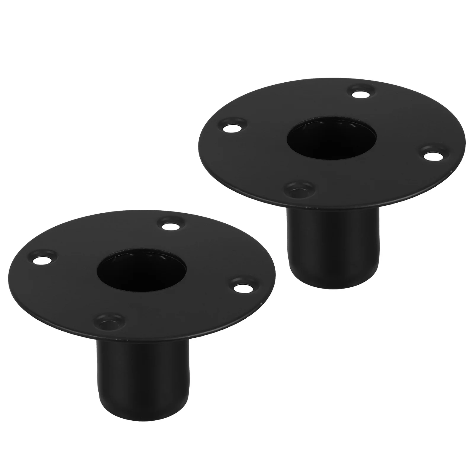 Soportes de escenario con Base de hierro, soporte ajustable de alta resistencia, parte inferior antideslizante para equipo de Audio, soporte de altavoz de Metal, 4,24x2,36 ", 2 uds.