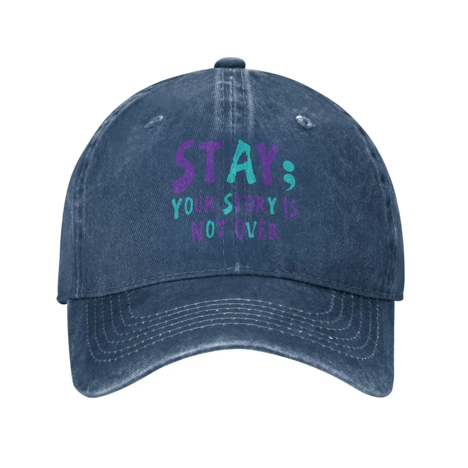 

Stay Your Story is Not Over Baseball Cap Vintage Washed Distressed Cotton Dad Hat Adjustable Trucker Hats Unisex Style