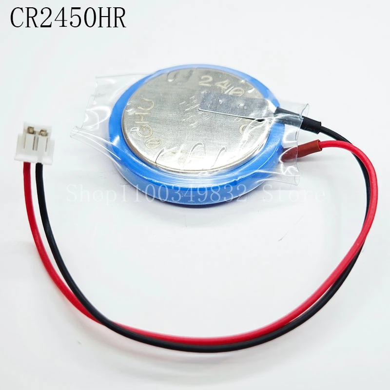 2PCS/LOT CR2450HR FX3U-32BL With wire and plug 3V button battery for GT11-50BAT PLC battery