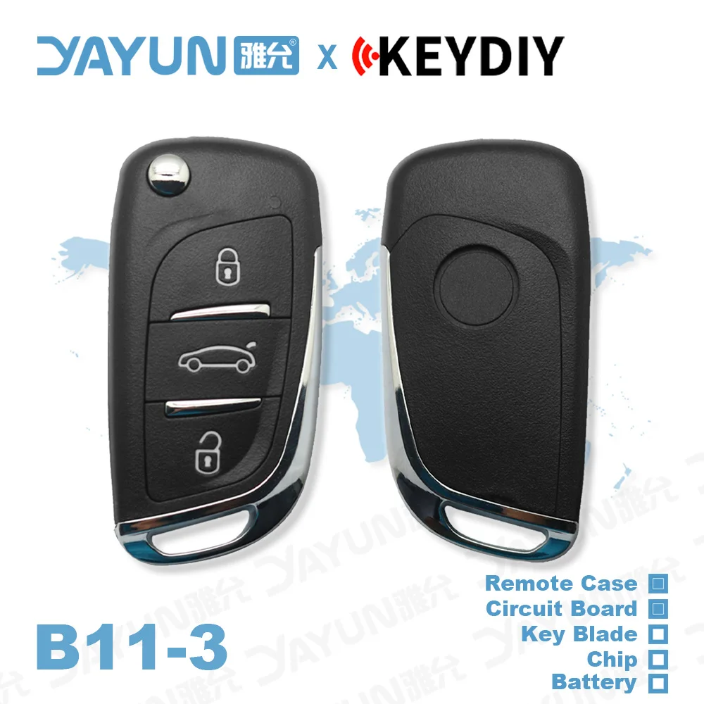 YAYUN KEYDIY KD900 +/URG/X2/MAX/MINI programator seria B pilot B11-3 przyciski uniwersalny kluczyk samochodowy dla Peugeot Citroen DS