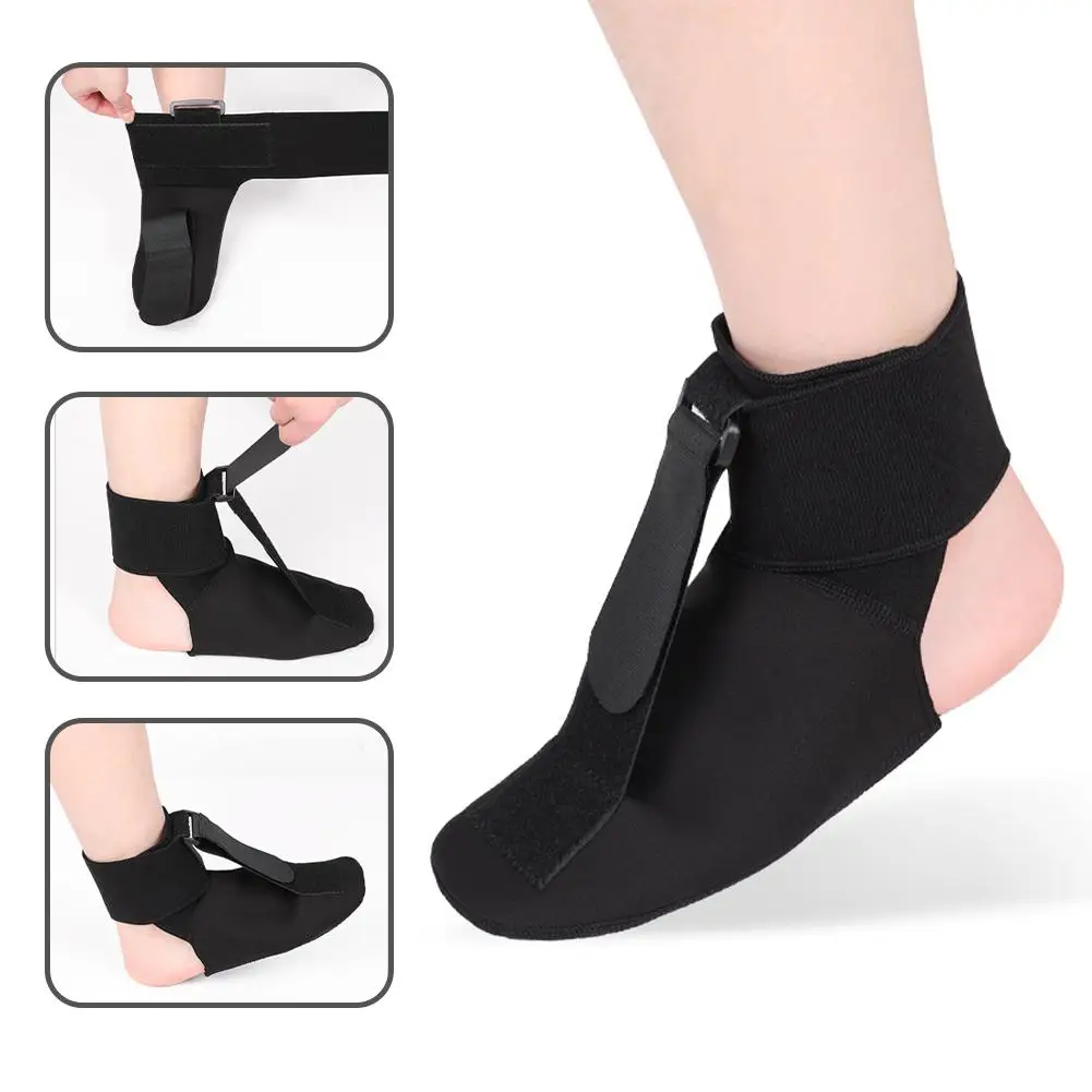 التهاب اللفافة الأخمصية جبيرة ليلية قابل للتعديل الإسفنج الحشو الكاحل دعم تمتد التمهيد التهاب الأوتار الإغاثة قطرة القدم هدفين الجبيرة