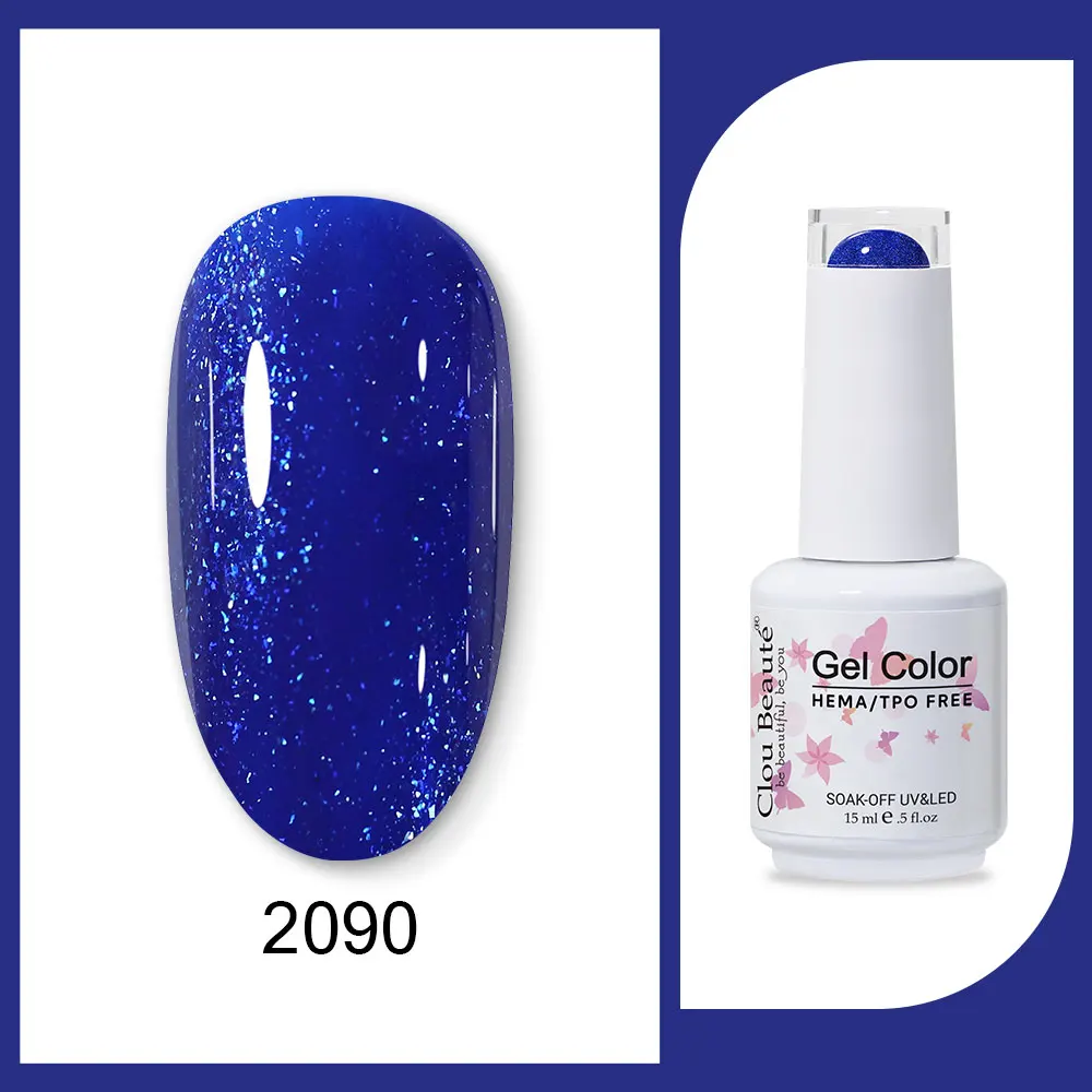 Clou Beaute 15 ml Rood Zwart Wit Groen Neon Gel Nagellak Base Top Coat Velvet Top 400 Kleuren Semi permanente Gel Nagellak
