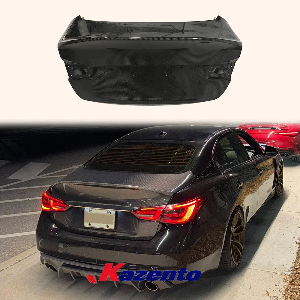 

For Infiniti V37 Q50 2016-2020 Carbon Fiber Ducktail Style Rear Trunk Boot Lid