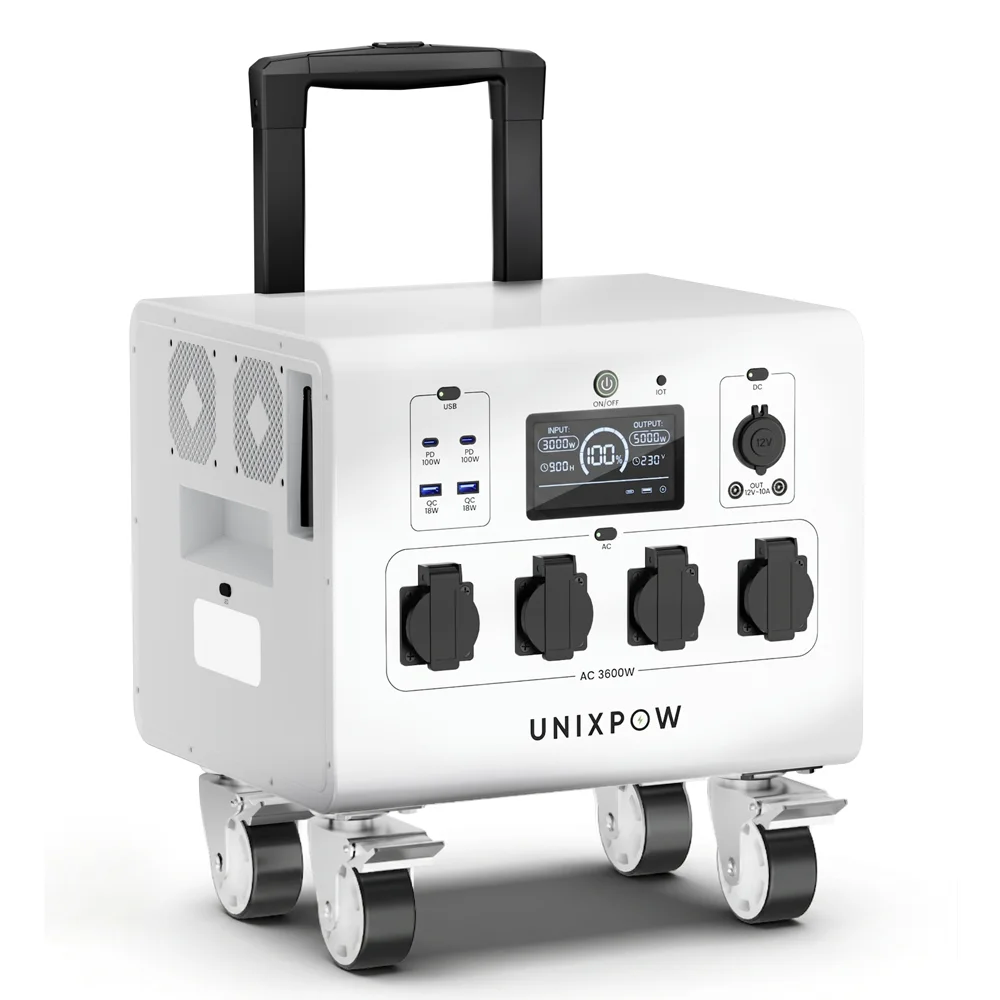 Portable Power Station with Solar Panels 6000W 6092.8WH Large Capacity Solar Power Generator Home Emergency