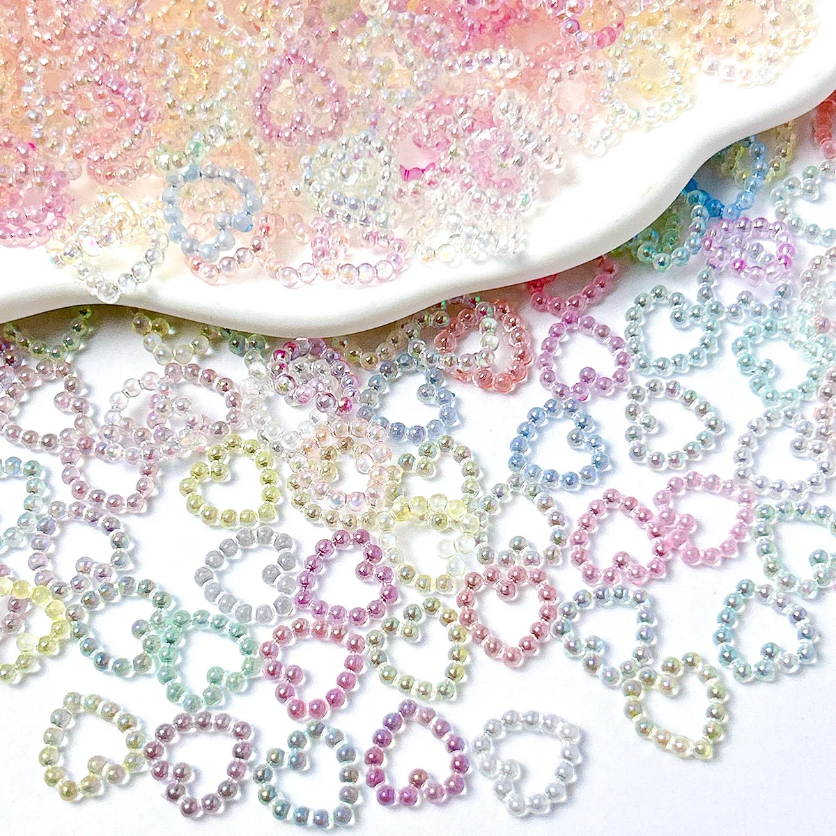 100pc Mixed Macaron Hollow Hea - Resin Art Ring Design 评论和价格