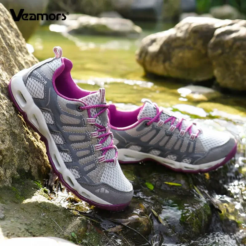 Outdoor Camping Hiking Shoes Men Tactical Sport Quick-Drying Upstream Shoes Women Sneakers Breathable Waterproof Trekking