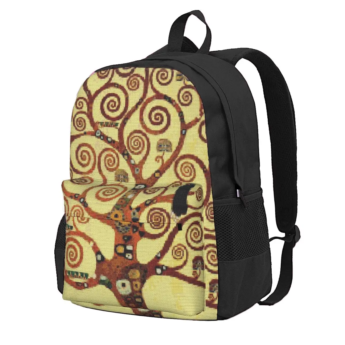 

Tree Of Life Stoclet Frieze Gustav Klimt Student Backpack School Bag Daypack for Men Women Fashion Bookbag Shoulder Bags
