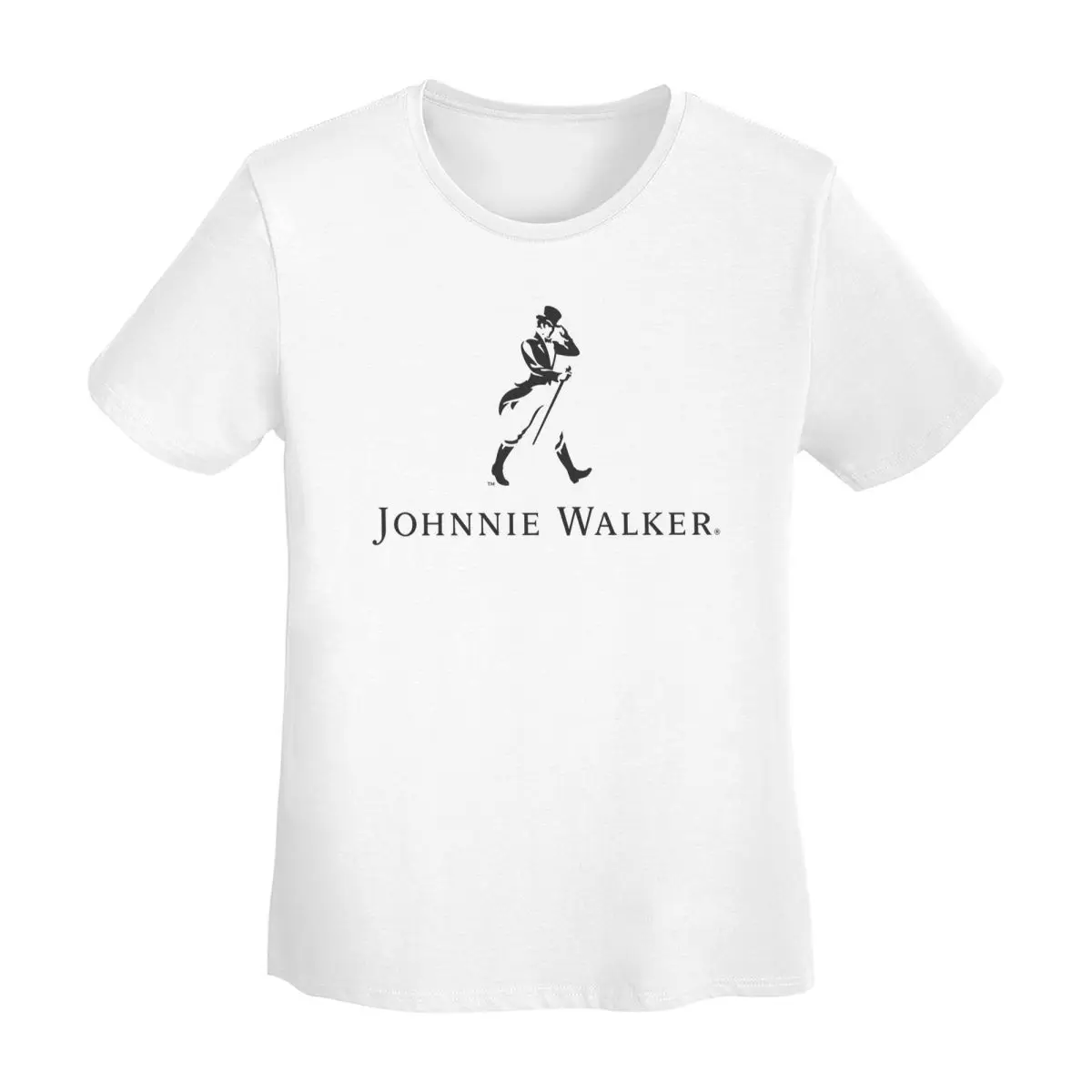 

Johnnie Walker Logo T-Shirt Women Short Sleeve T Shirts Round Neck Streetwear Cotton Summer Tees Streetwear