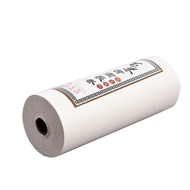 Half Ripe Xuan Paper Rolling Chinese Painting Raw Rice Material Handwriting Brush Calligraphy Freehand Painting Products