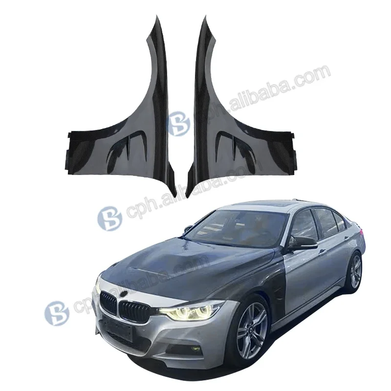 Car Body Kit Front Side Carbon Fiber Fender For BMW M3 3 Series F30 F35 335i 340i