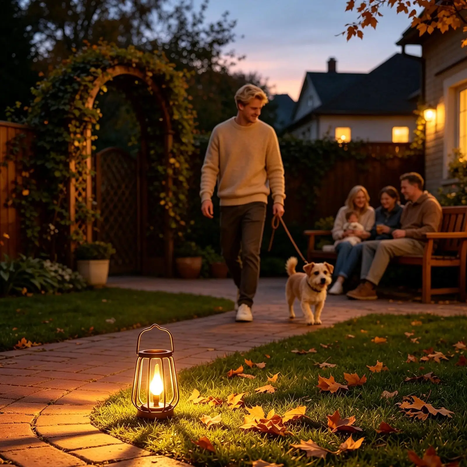Garden Lantern Solar Powered Metal Decoration Lamp With Handle Solar Power Flickering Light For Yard Backyard Porch Balcony Lawn