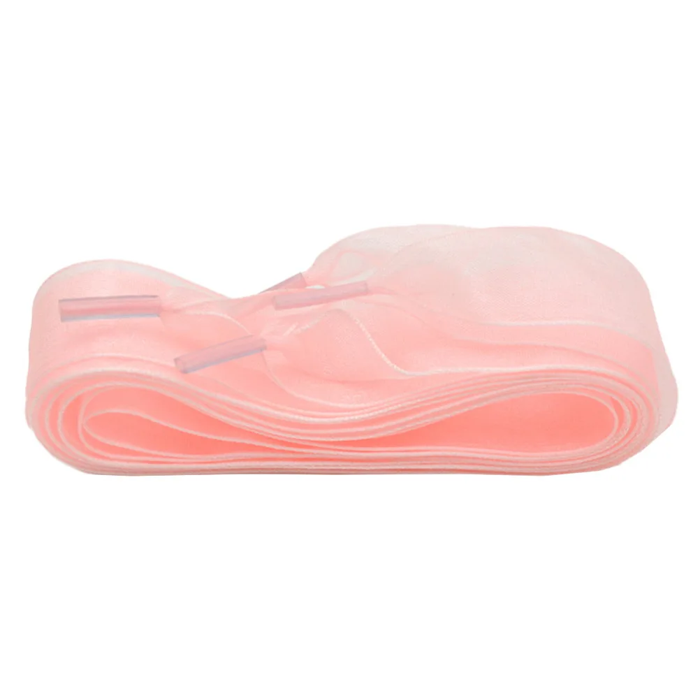 

6Pairs Chiffon Shoelaces Wide Flat Durable 2.5x115cm Assorted Color Casual Athletic Boots Skates Shoe Laces Strings