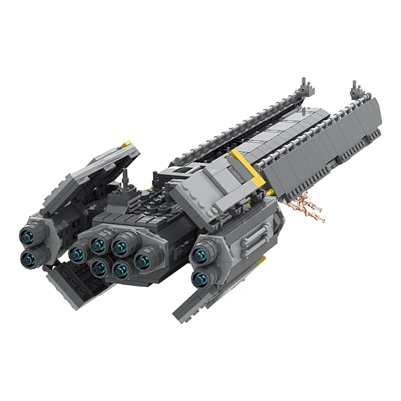 

MOC Game Helldivers 2 Super Destroyer Model Building Blocks Battle Spaceship Assembly Bricks Toy Creative Kids Birthday Gift