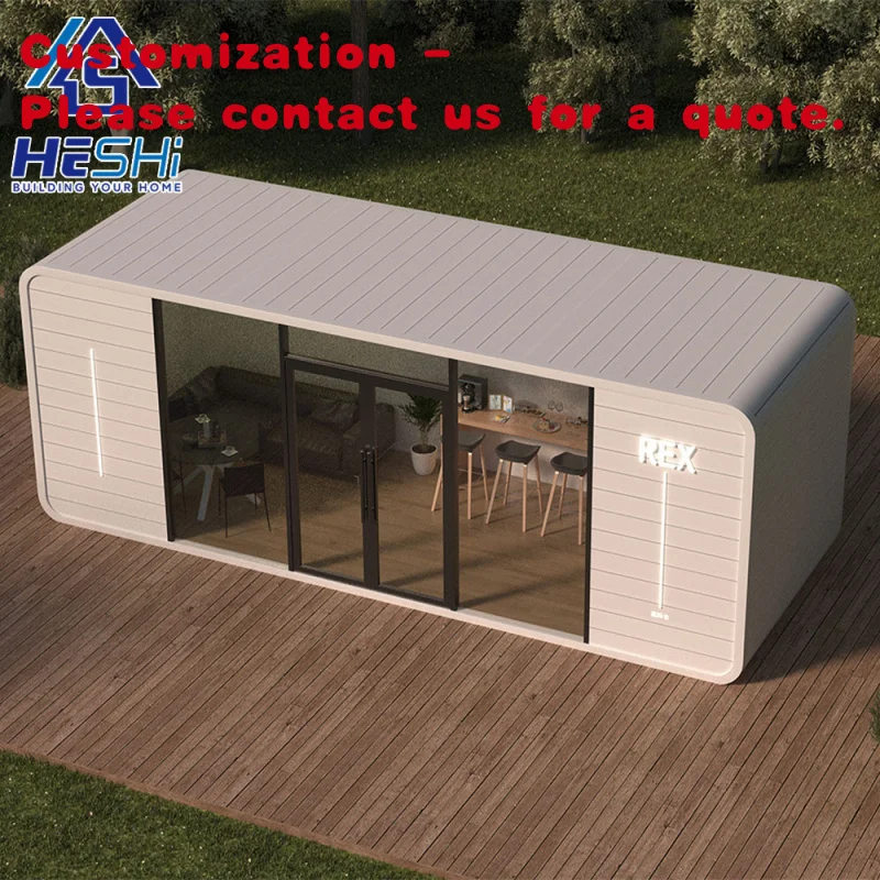 

custom.Cheap Prefab Modern Cabin House Proof Prefabricated Portable 20Ft 40Ft Office Pod Waterproof Contain