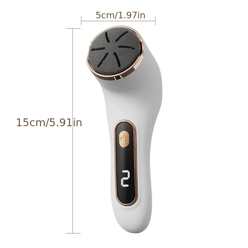 1 PC digital display electric foot grinder with two speeds, rechargeable thick leather polishing foot grinder, foot grinder image 2