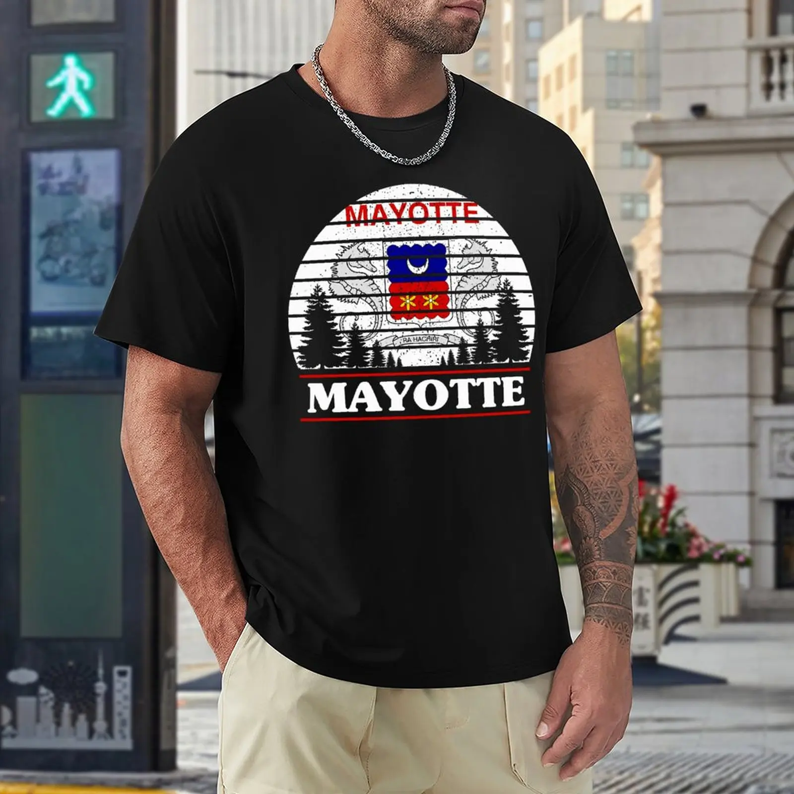 Funny Mayotte Racerback Top Tee Vintage  Fitness USA Size