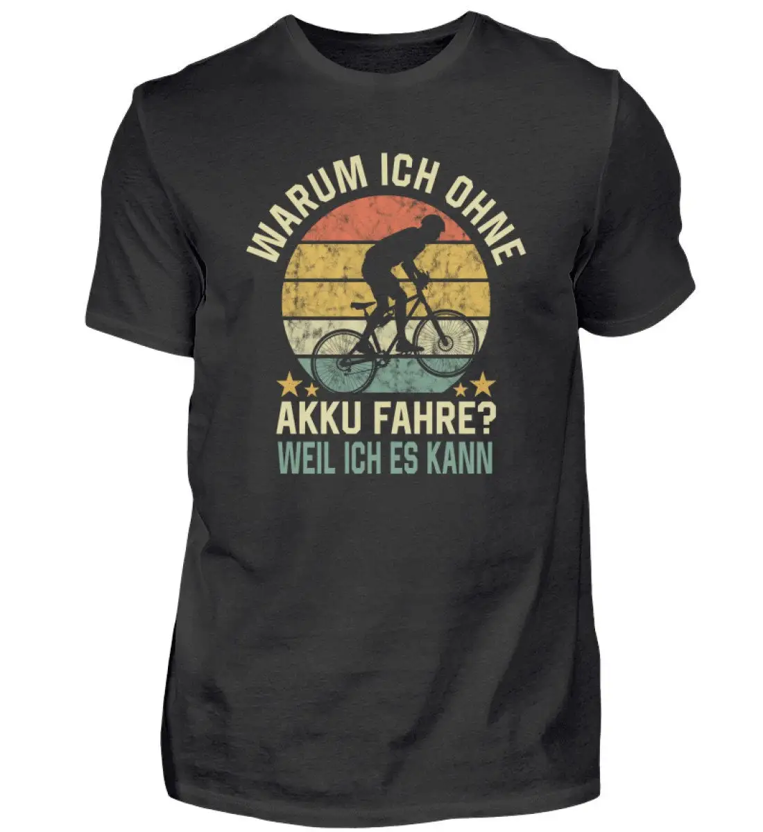 Why Ride Without Battery Because I Can Electric Bike E Retro T Shirt