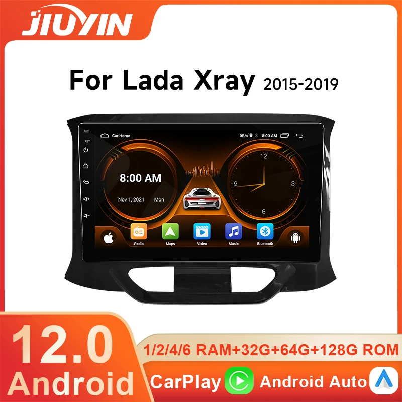 JIUYIN 8 Core 5G Car Android 12 Radio Multimedia Video Player For LADA X ray Xray 2015 - 2019 Autoraido Carplay GPS 2 din dvd