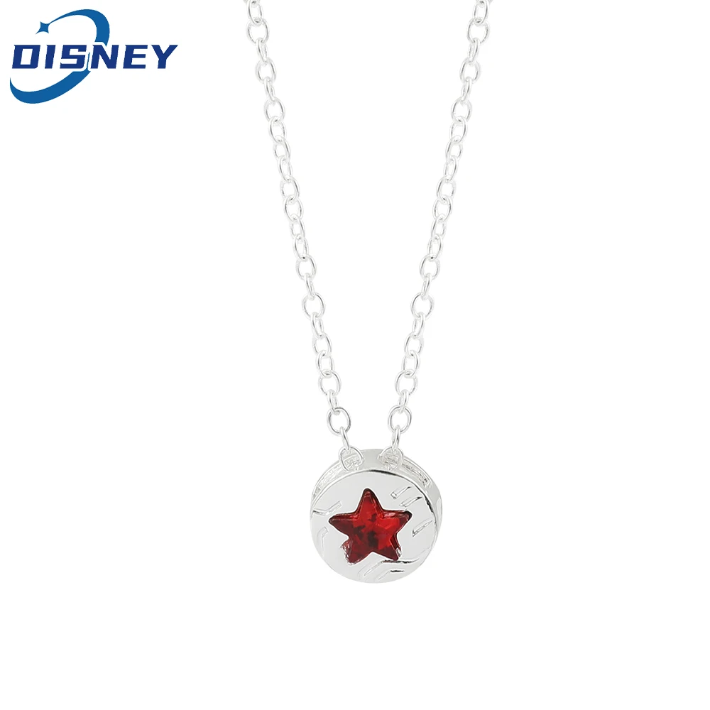 Red Crystal Star Pendant Necklace Fashion Charm Silver Color Drop Neck Chain for Women Jewelry Accessories Gifts