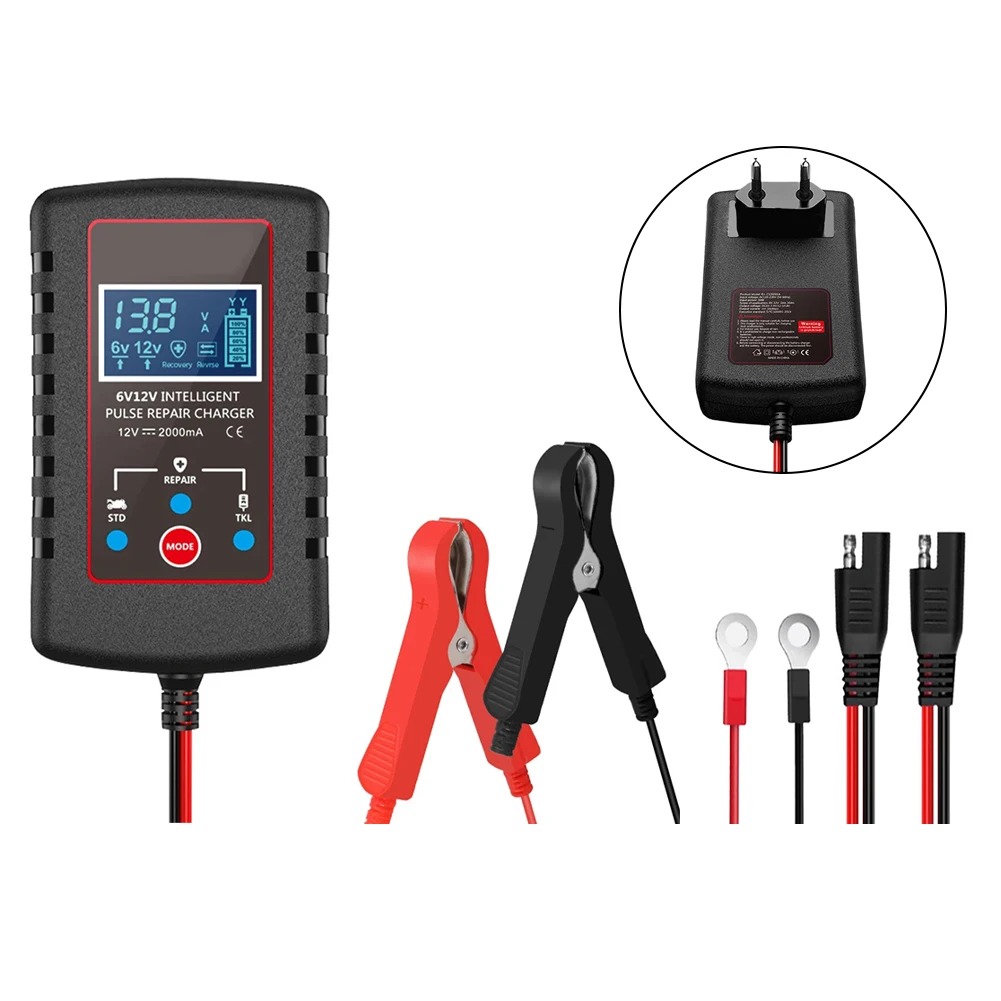 

Обслуживание аккумулятора 6 В 1,5 А 6 В 12 В Зарядное устройство Автоматическое отключение Зарядное устройство для аккумулятора Караван Автоматическое отключение зарядного устройства