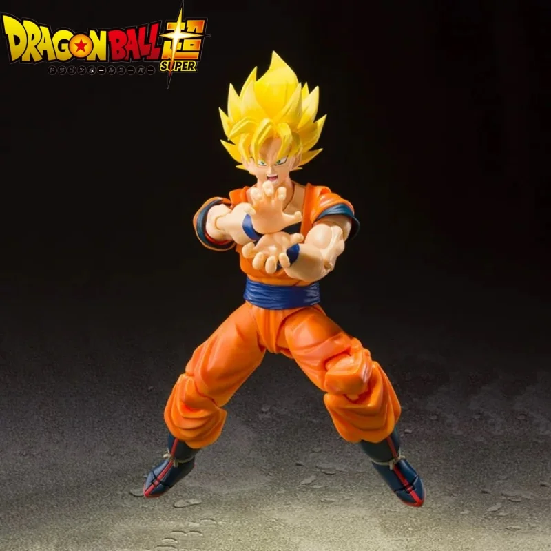 14cm Bandai Original Shfiguarts Dragon Ball Z Son Goku Action Figure Full Power Ssj2 Pvc Movable Anime Figurine Model Toys