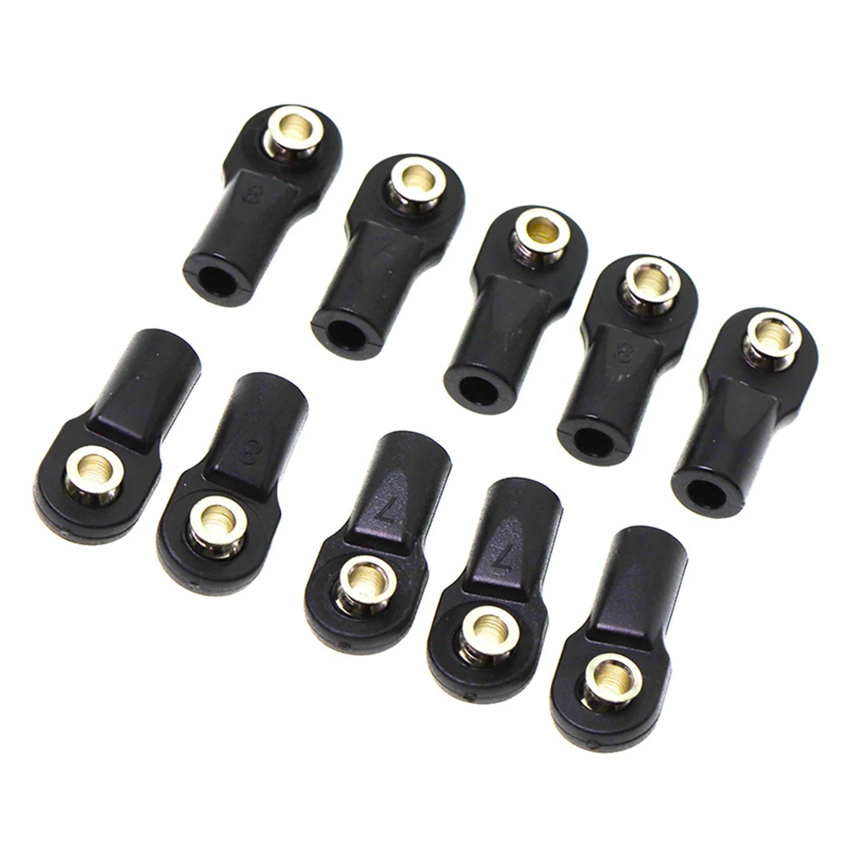 AA84 20 piezas de plástico M4 extremo de varilla enlace bolas cabeza de articulación para 1/10 RC coche Crawler Axial Scx10 II 90046 Traxxas Trx4,B