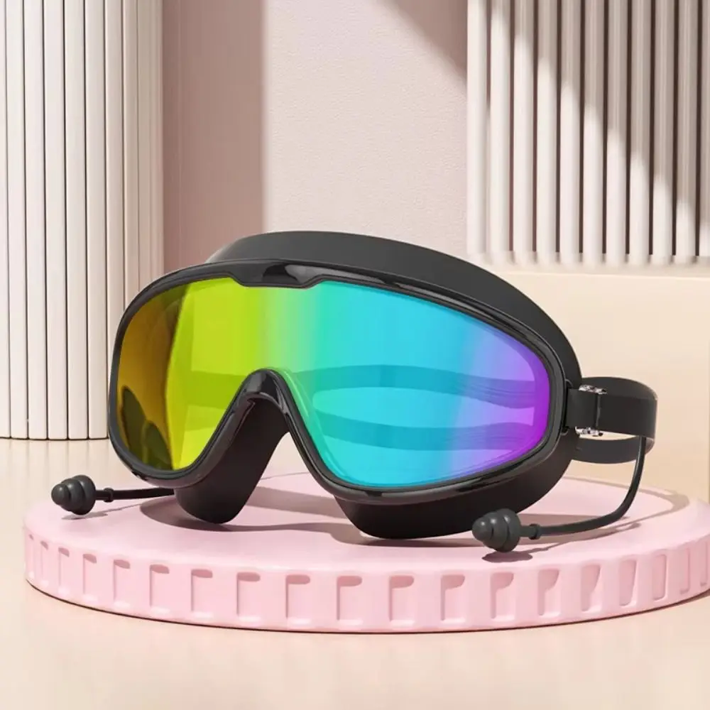 PC Anti-fog Diving Goggles Anti-fog Waterproof Swimming Goggles Anti-UV Adjustable UV Protection Swim Eyewear Unisex